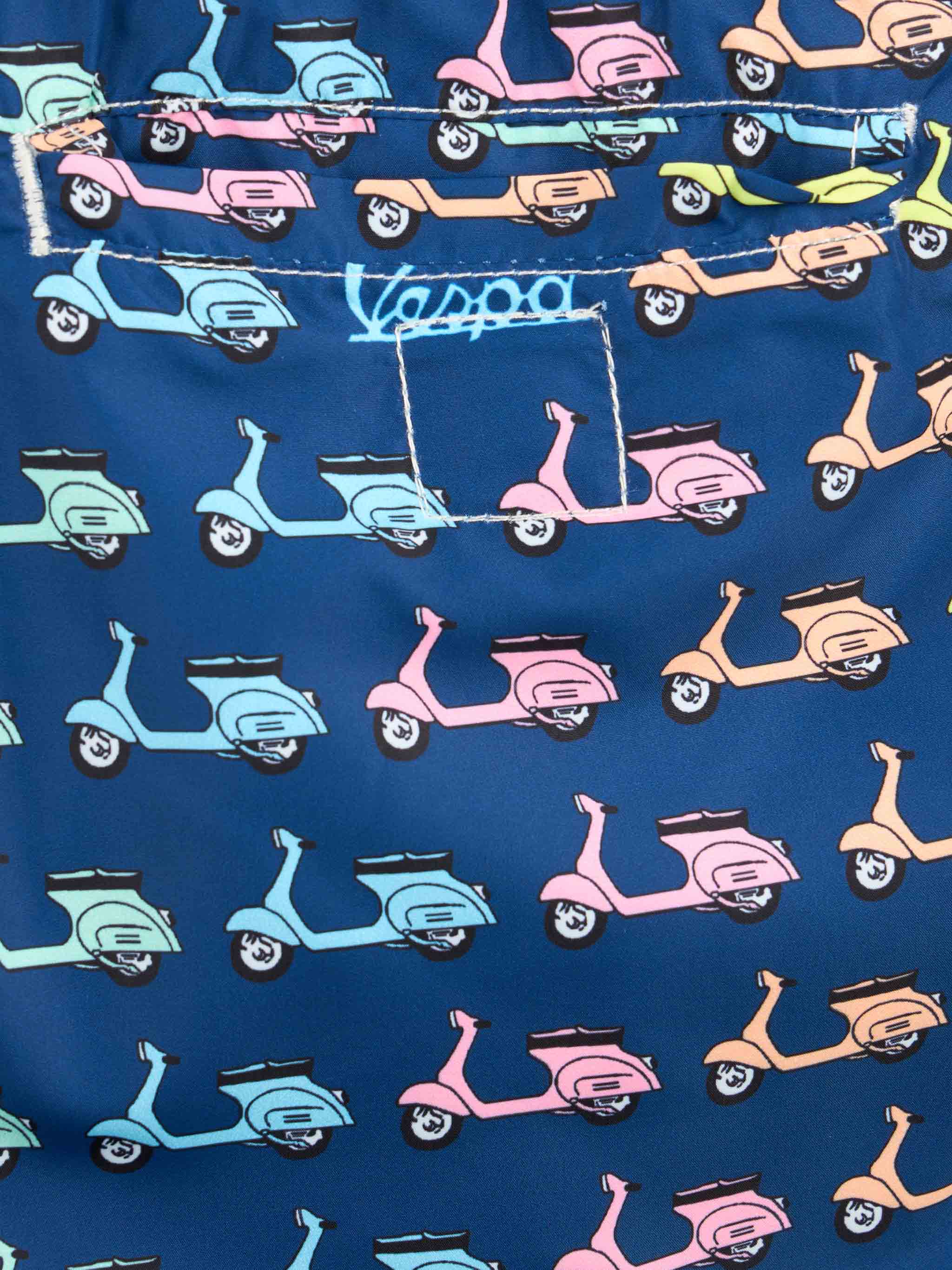 Costume da bagno da bambino in tessuto leggero Jean Lighting con stamp