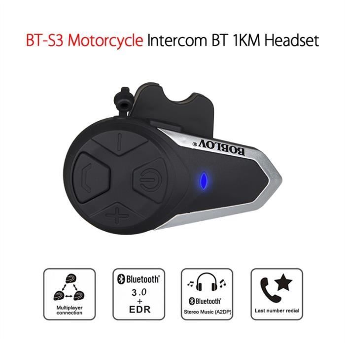 BOBLOV BT-S3 moto Bluetooth intercom