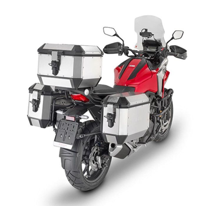 Maleta trasera para motocicleta Givi Monokey Alaska - color plata - 44 L