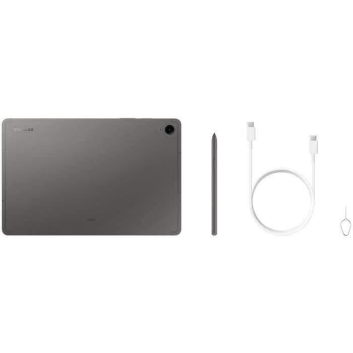 Tableta táctil Samsung Galaxy Tab S9 FE de 128 GB con Wi-Fi, color gris, incluye lápiz óptico S Pen.