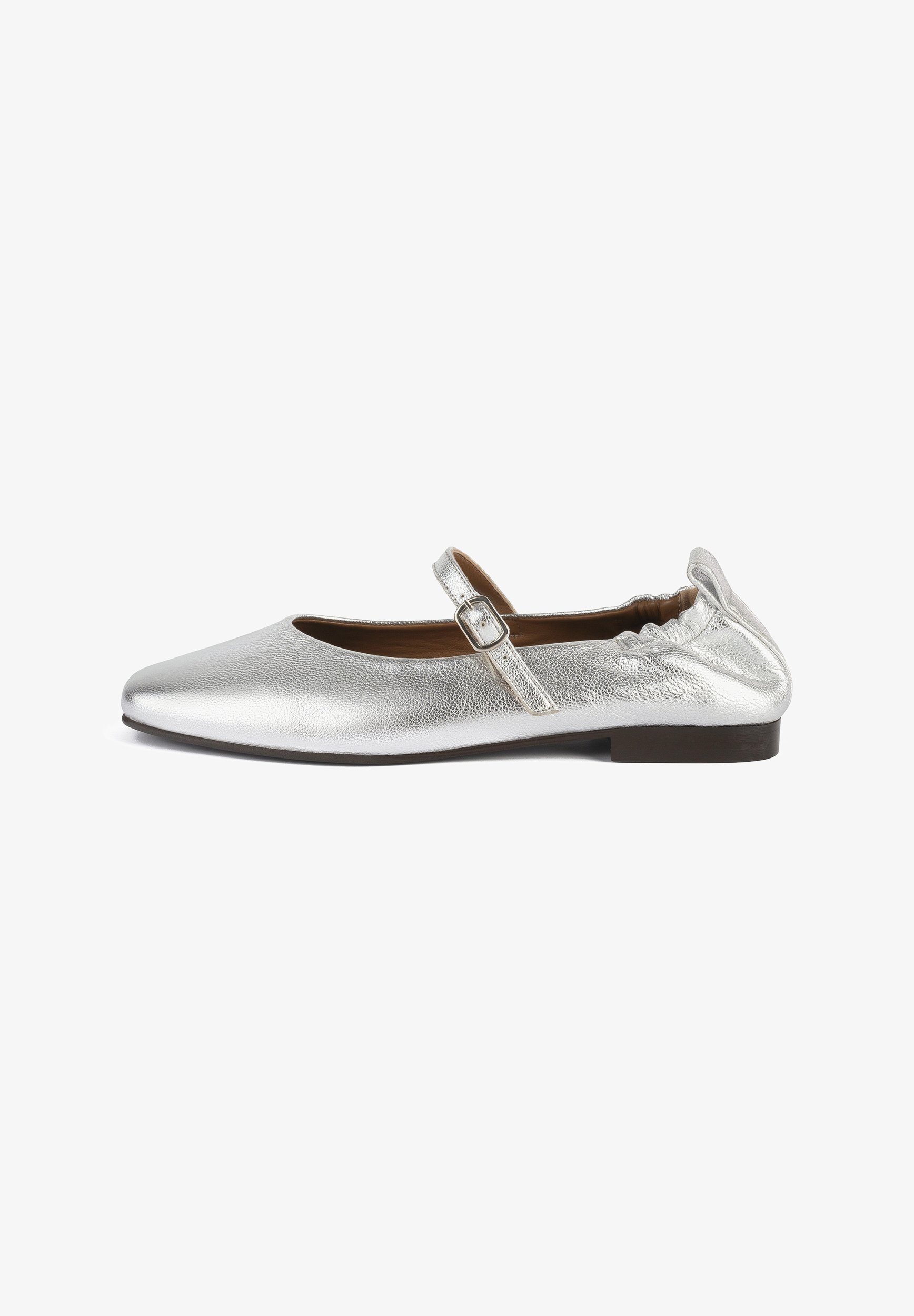 L37 LUXE STRIDES - Ballerines à bride cheville - couleur argent