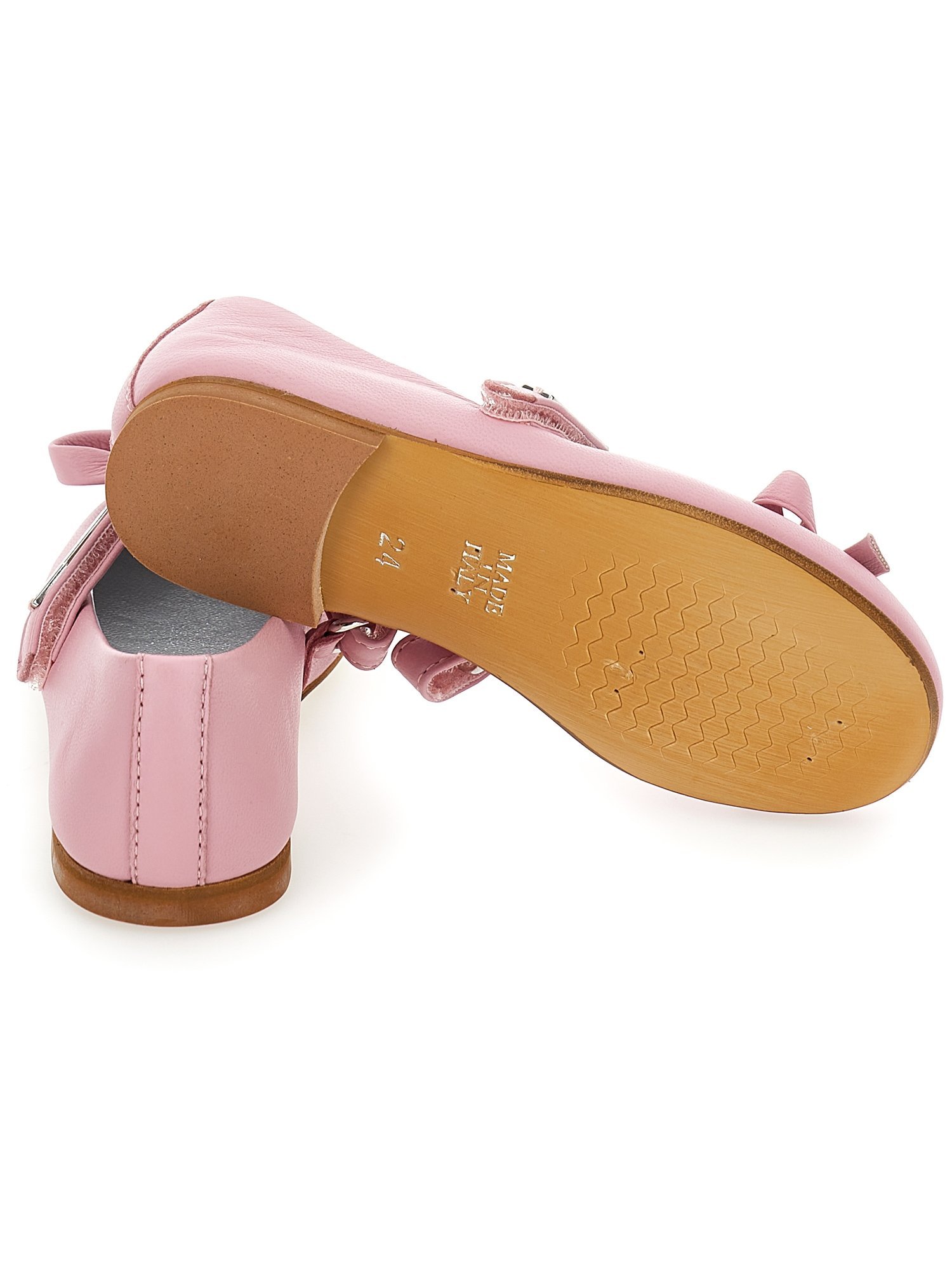 Monnalisa CON FIOCCHINO - Ankle strap ballet pumps - rosa fairytale