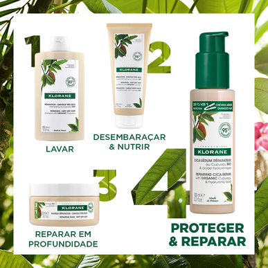 Klorane Cupuaçu & Hyaluronic Acid korjaava Cica-Serum Cupuaçu BIO korjaava ja lämpöä suojaava seerumi 100 ml 100 ml