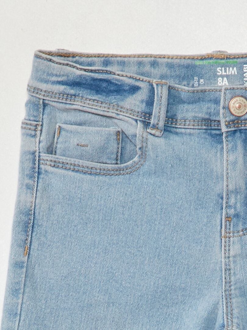Calça jeans slim ecológica - azul