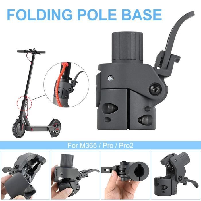 Base de repuesto plegable para patinete eléctrico Xiaomi M365 - QINGQUE - Negro - Adulto
