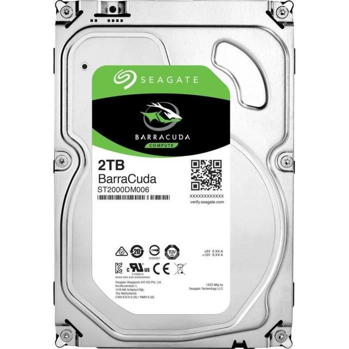 BarraCuda 2TB Hard Drive ST2000DM006