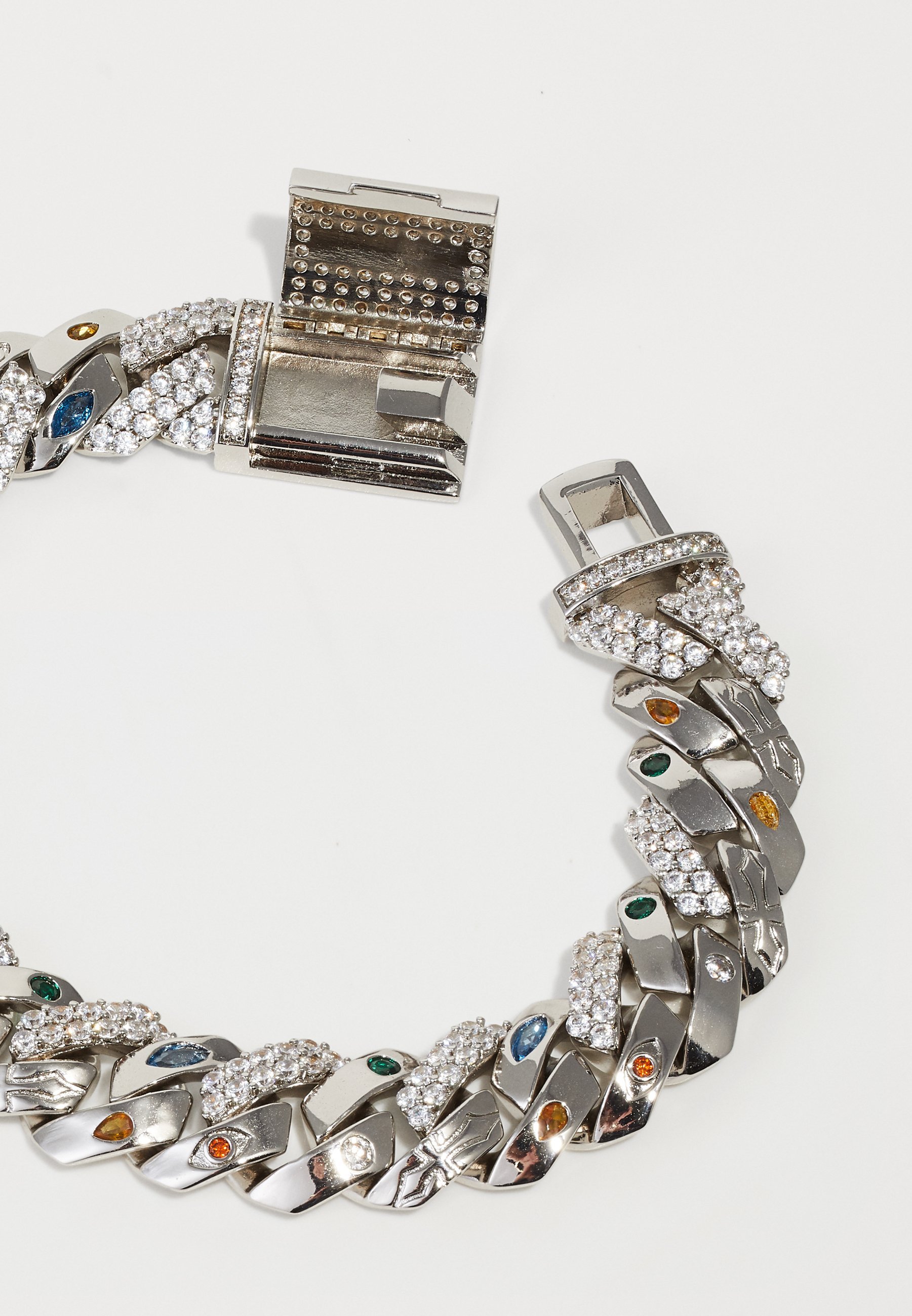 DARKAI EXO PRONG PAVE ARMBAND UNISEX - Armband - wit/mix