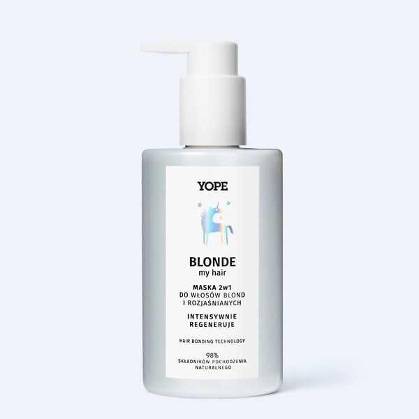 Yope BLONDE 2in1 hoitoaine-naamio vaaleille ja vaalennetuille hiuksille 300ml