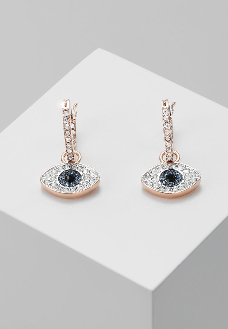 Swarovski SYMBOLICA Creolen „Böser Blick“ – Ohrringe – Dunkelbraun