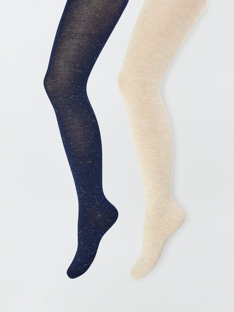 2 pares de medias abrigadas - BEIGE