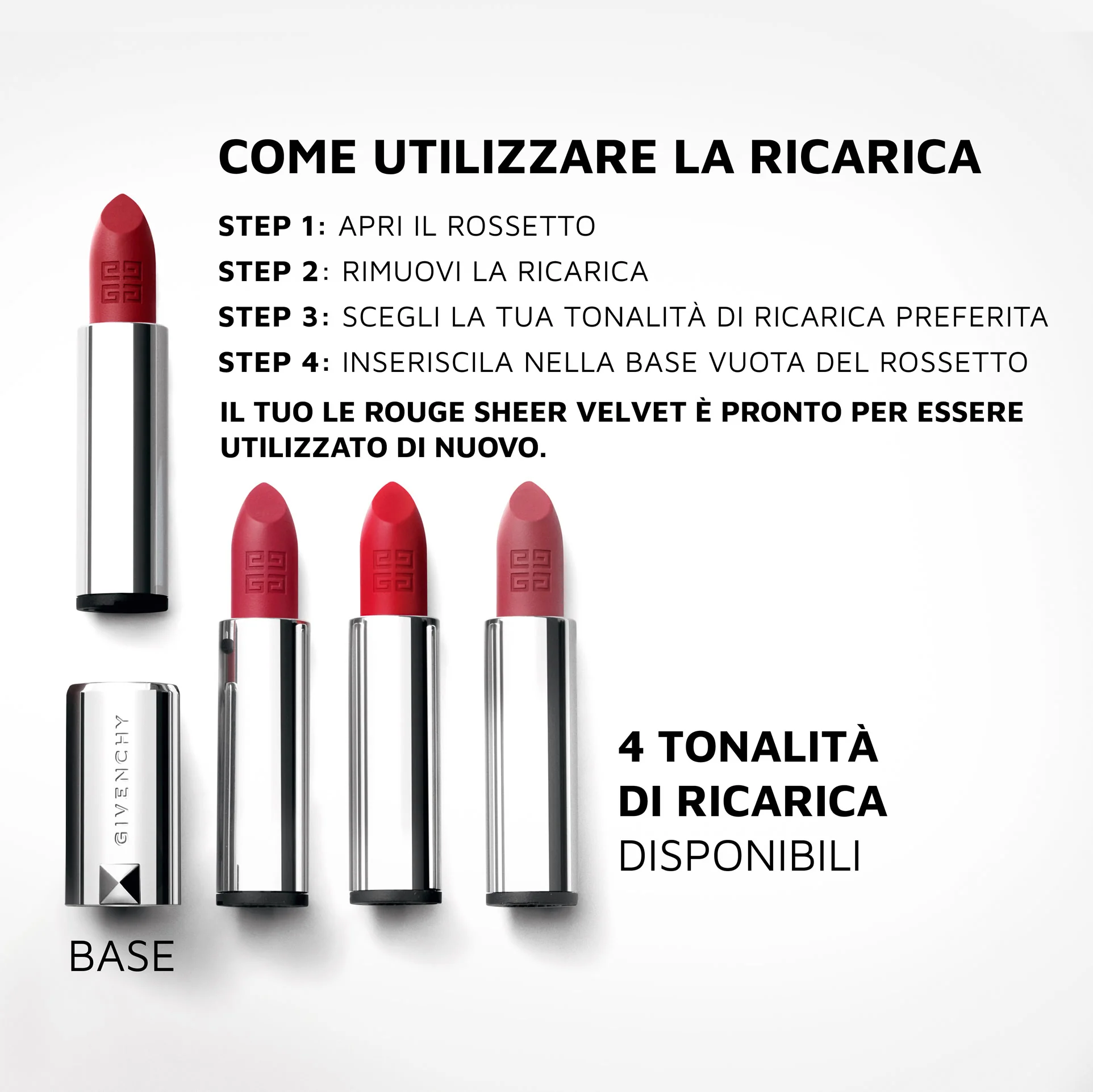Labbra Le Rouge Sheer Velvet - Refill - Rossetto mat, Rossetto