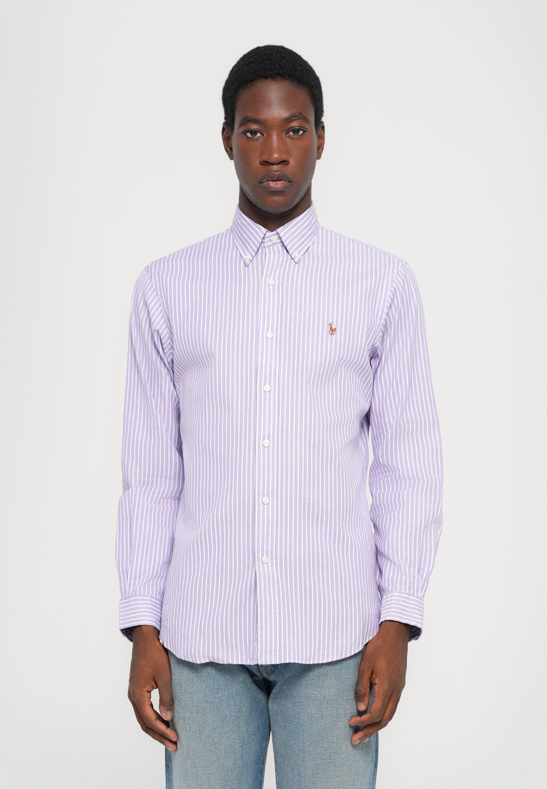 Camicia a righe Polo Ralph Lauren CUSTOM FIT - Camicia - cardo/bianco