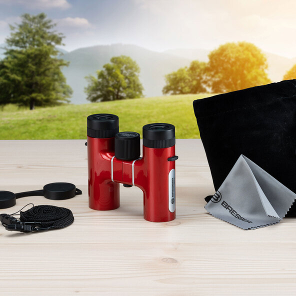 Spirit compact binoculars, 6x24, red