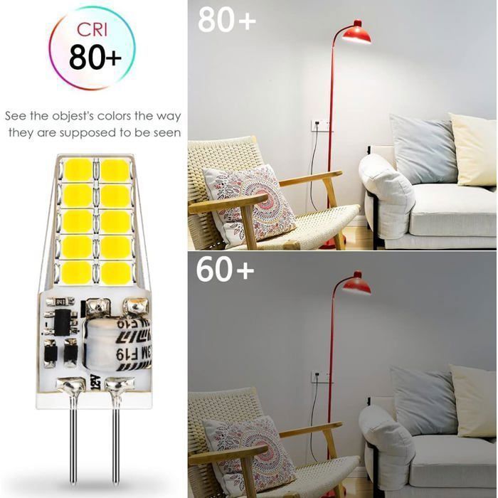 Bombilla LED G4 - NETBOAT - 12V - Blanco frío 6000K - 3W - Ahorro de energía