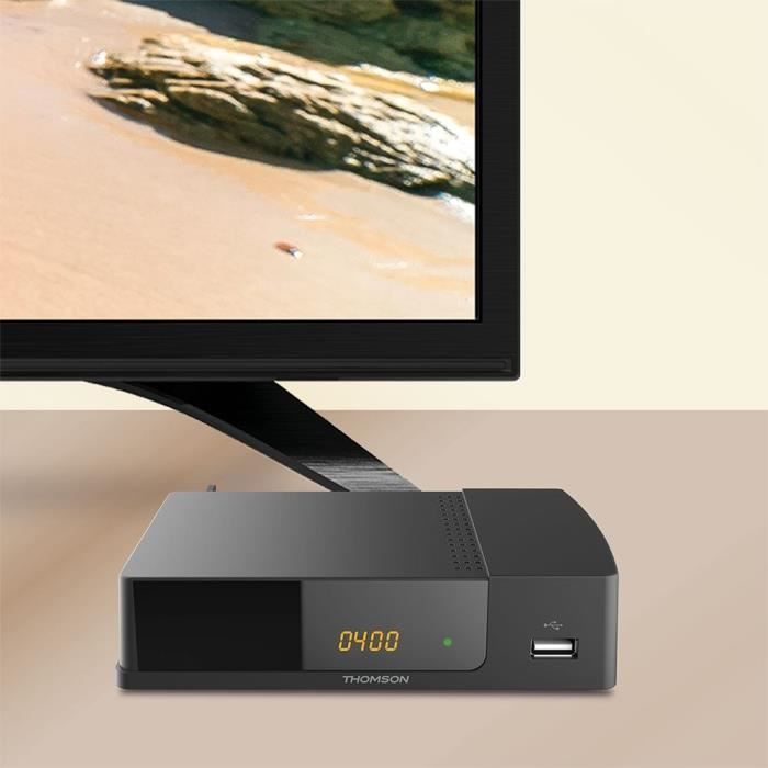 Decoder televisivo digitale terrestre THOMSON THT 709 Full HD DVB-T2 - Compatibile con HEVC265 - Ricevitore/sintonizzatore TV con funzione di registrazione (HDMI, SCART,