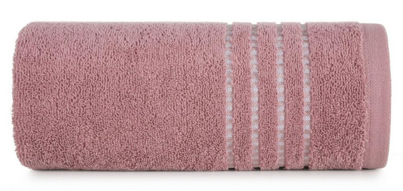 Ręcznik 30x50 Fiore lililowy ciemny 500g/m2 frotte