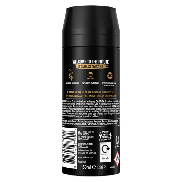 Lynx Deodorant Aerosol Körperspray Dark Temptation 150ml