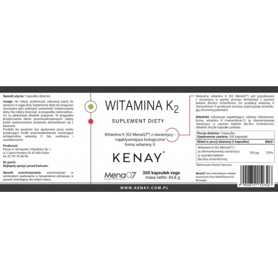 Kenay Witamina K2 Mena Q7