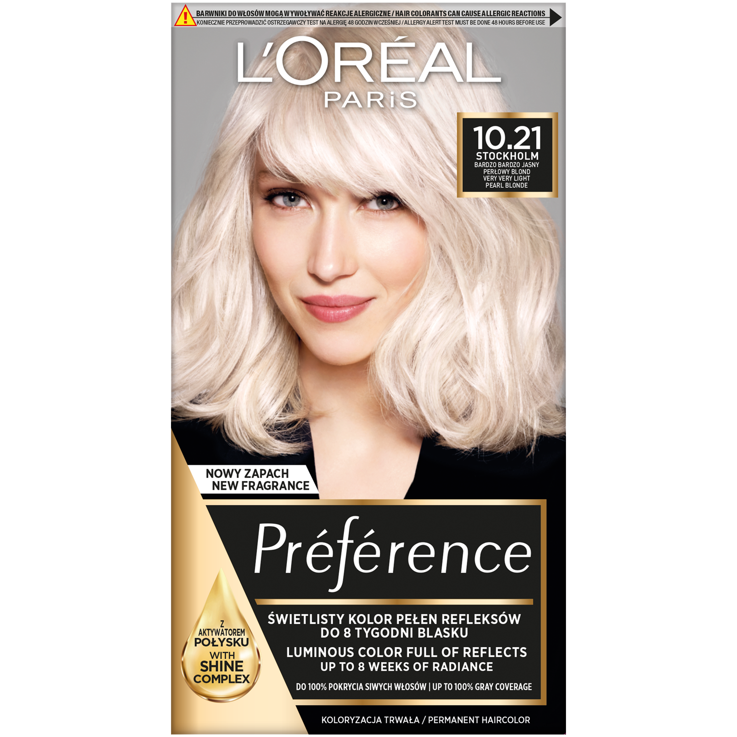 L'Oreal Paris hårfärgning Z2 1021 mycket mycket ljus blond opaliserande Récital Préférence
