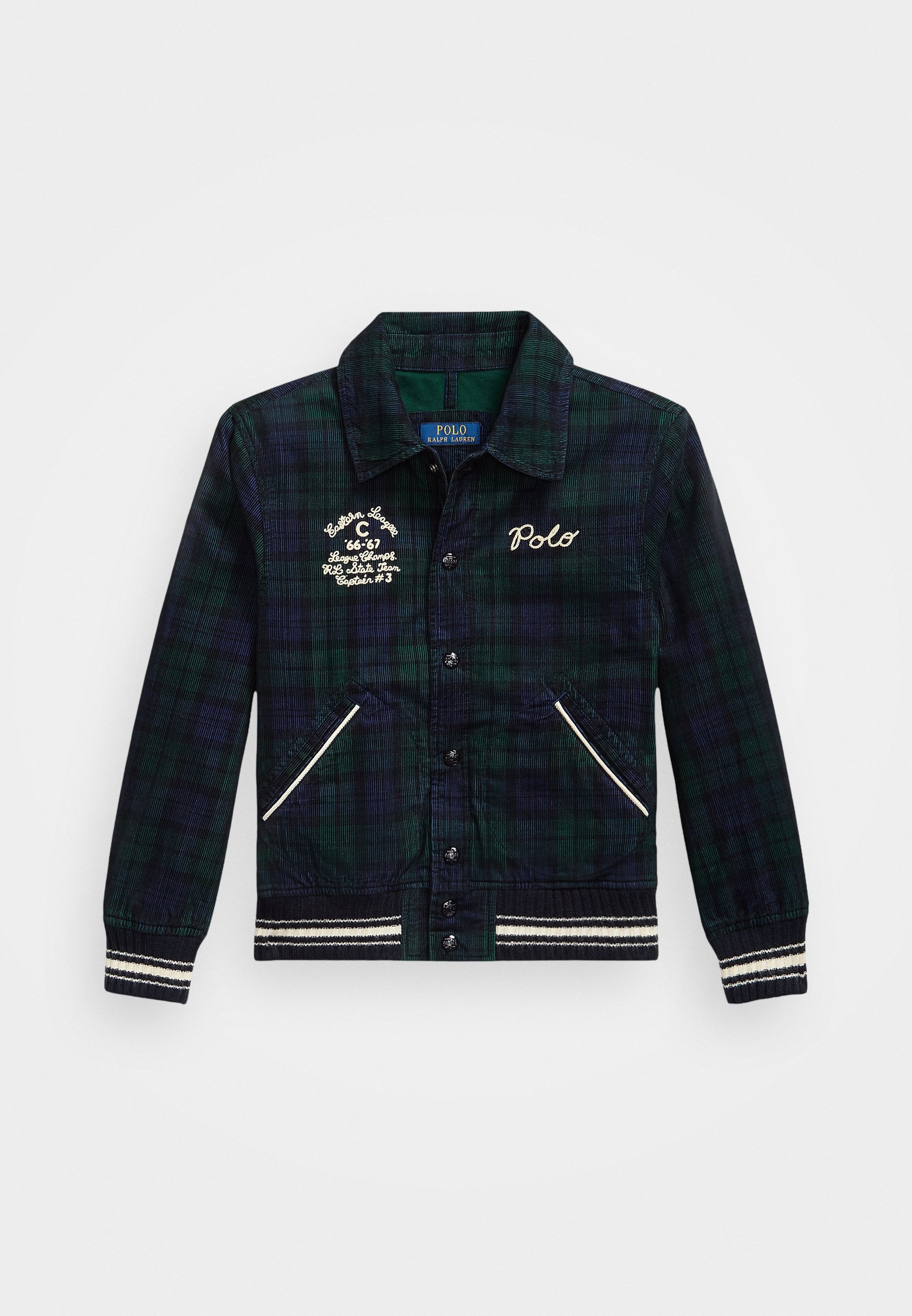 Polo Ralph Lauren geruite corduroy jas - Lichte jas - marineblauw/dennengroen