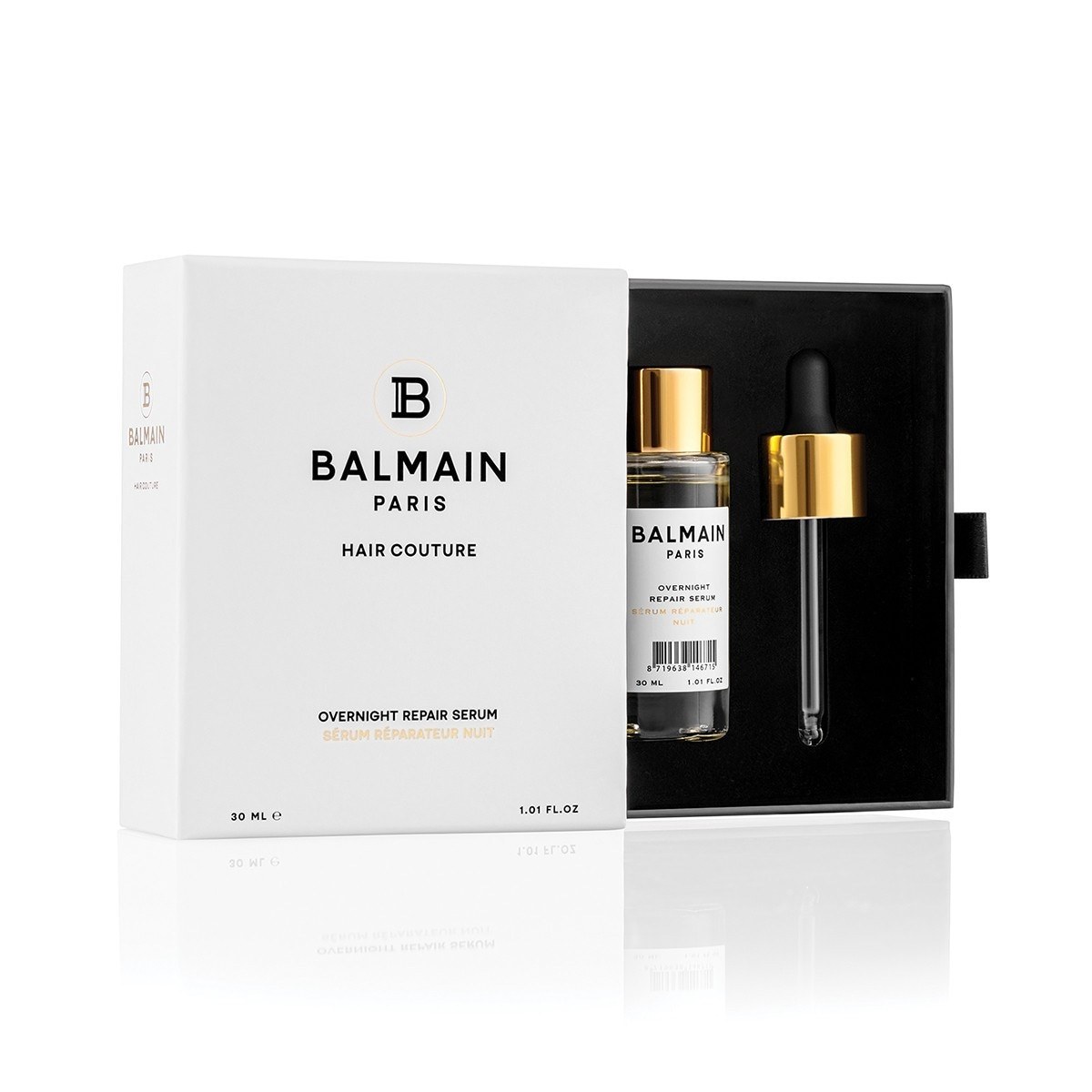 „Balmain Hair Couture“ plaukų serumas, atkuriamasis serumas per naktį, 30 ml