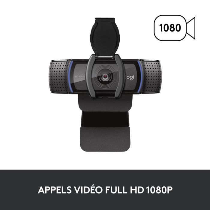 Cámara web Full HD 1080p - Logitech C920 S - Micrófono integrado