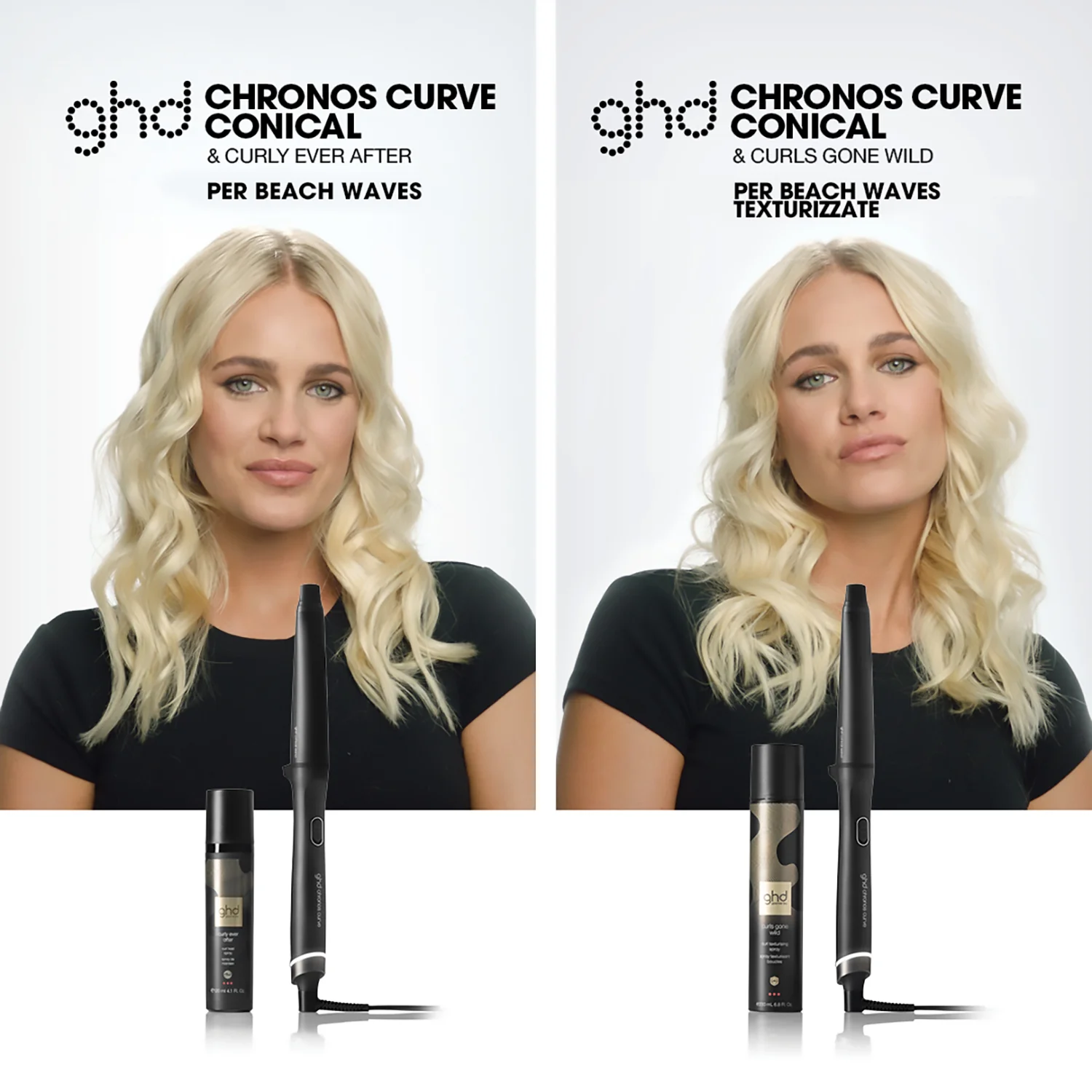 Arricciacapelli Chronos Curve Conical Wand - Piastra Capelli
