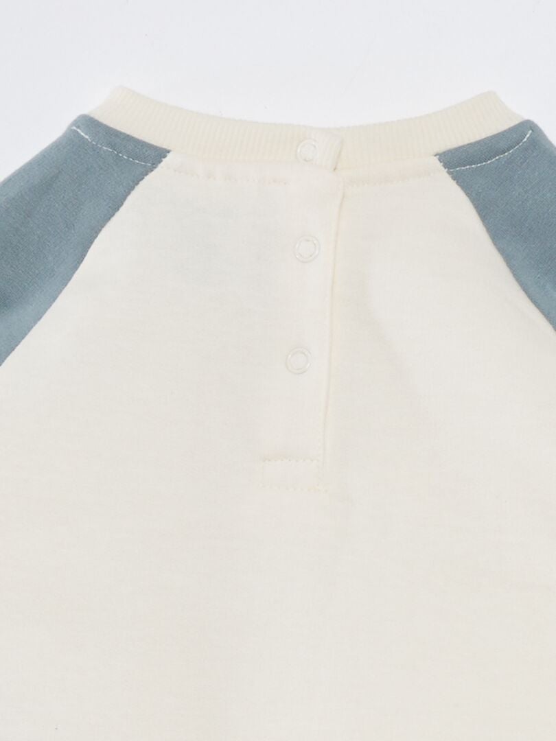 Fleece sweatshirt 'Rabbit' - WIT