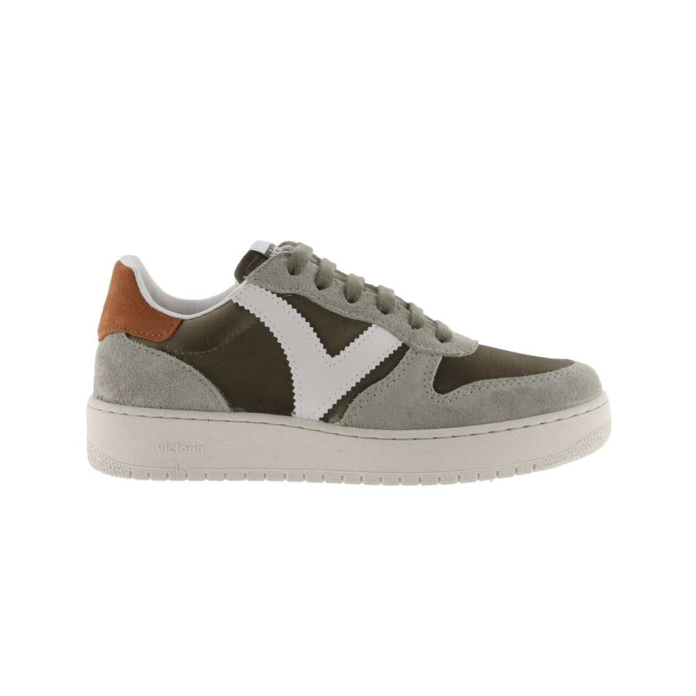 Zapatillas De Nylon Metal Victoria Madrid Con Piezas De Serraje Y Logotipo En Contraste