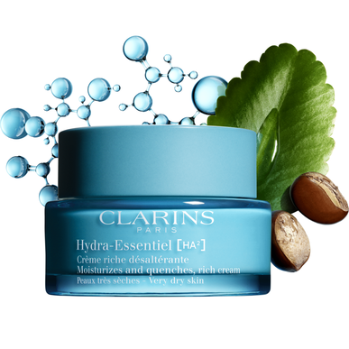 Clarins Hydra Essentiel HA Crème Riche Désaltérante bogata hidratantna krema za obnavljanje suhe kože 50 ml 50 ml