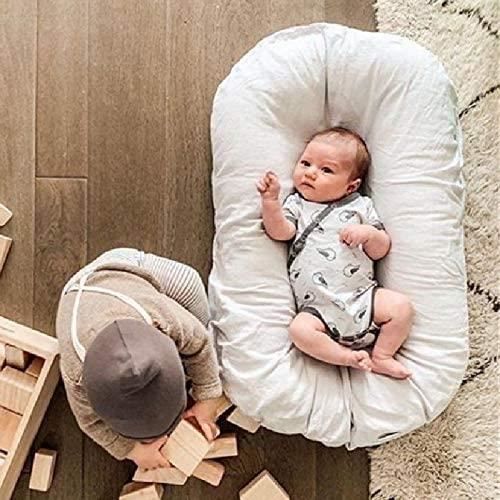 Baby bed reducer, baby cushion, portable baby nest bed for girls and boys, cotton crib bed for newborns and nurseries