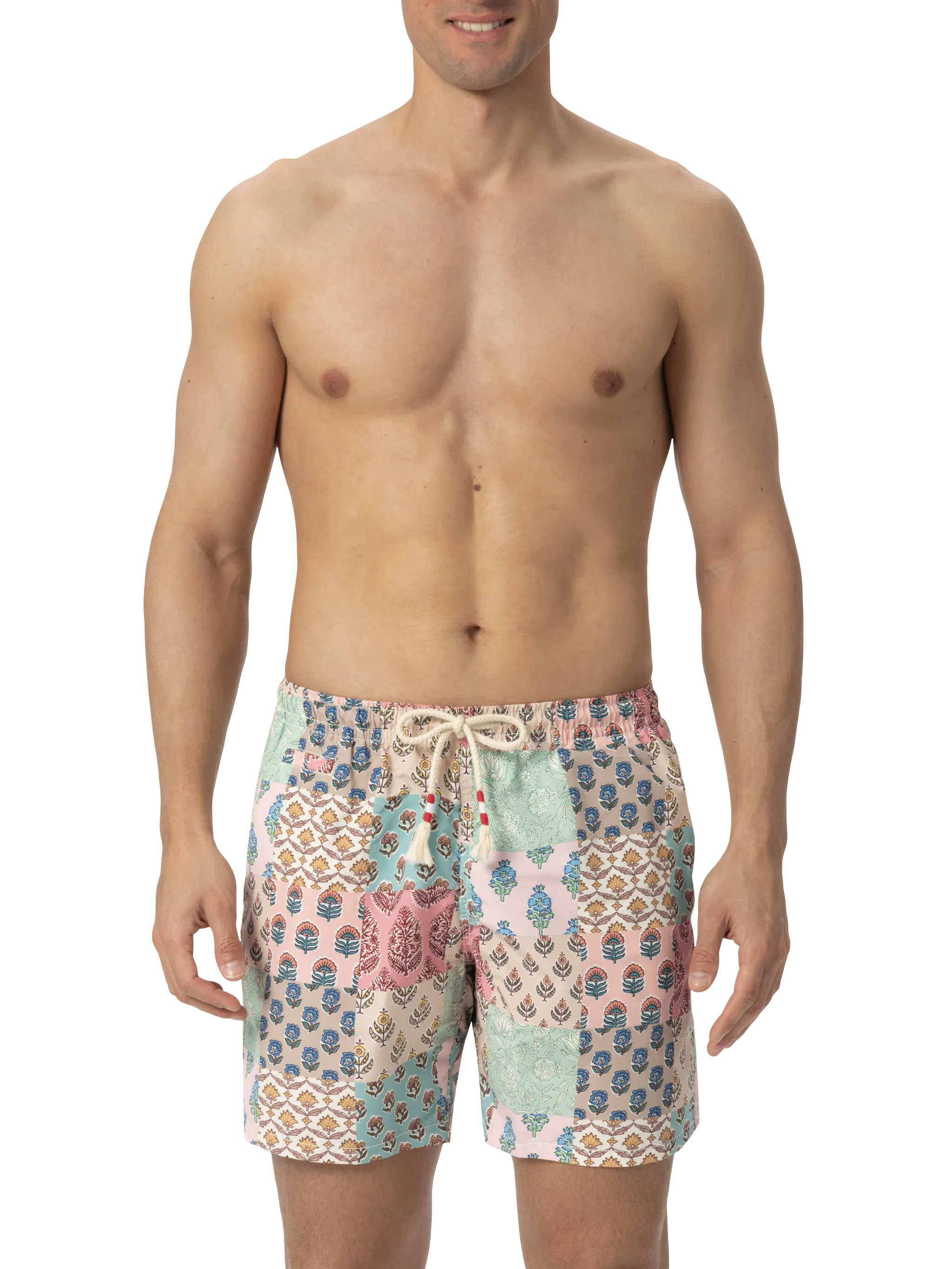 Caprese midi-badpak met bloemenprint