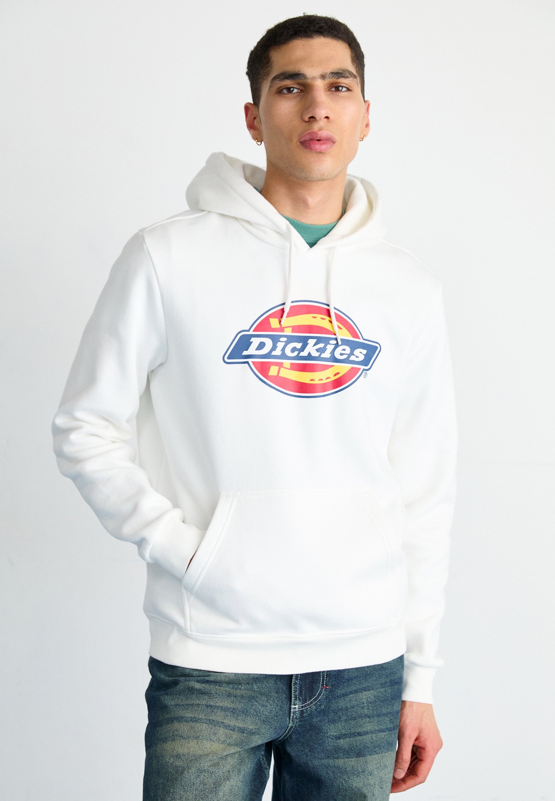 Dickies ICON LOGO HOODIE - Bluza z kapturem - biała