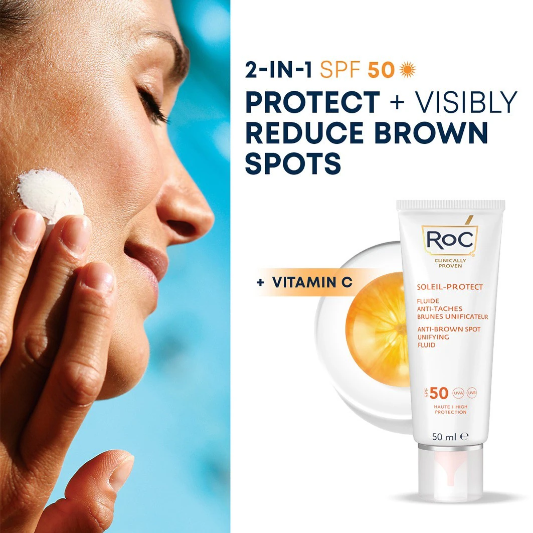 RoC RoC Soleil Protect Fluide Visage Unificateur Anti-Tâches Brunes SPF50+ 50ml