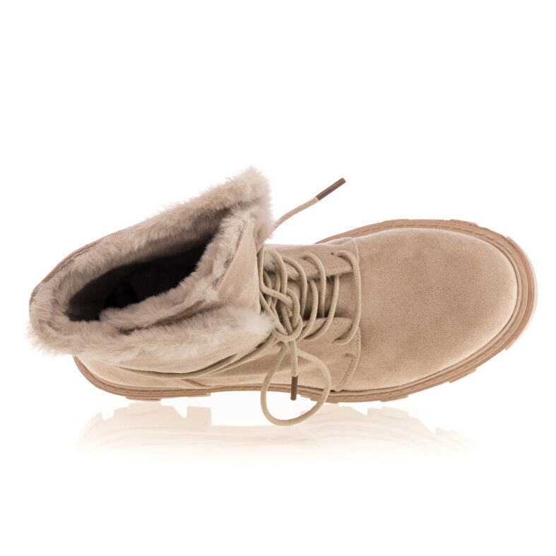 Beige Damenstiefel / Stiefeletten