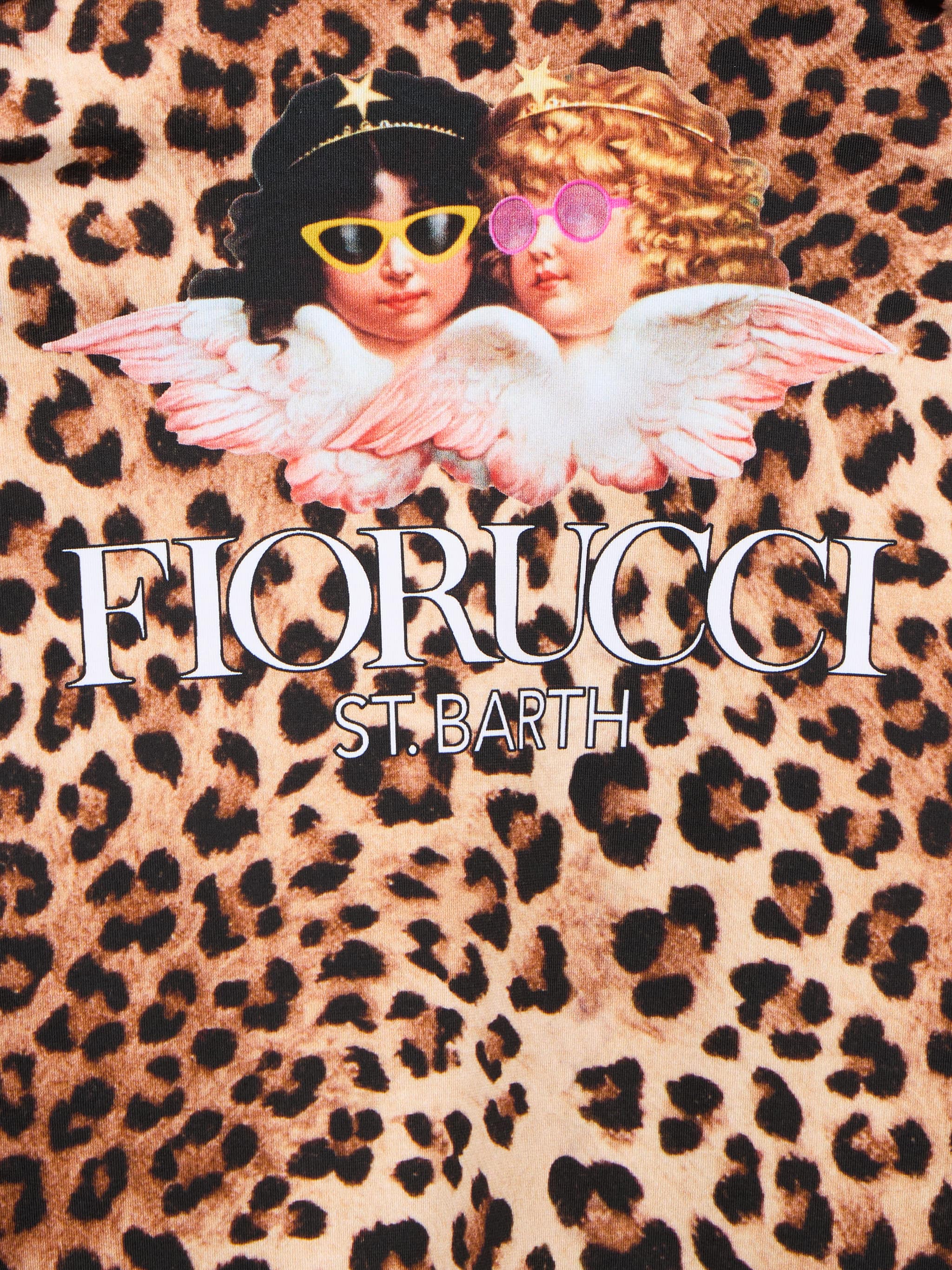 Traje de baño de una pieza para niña con estampado Fiorucci | EDICIÓN ESPECIAL FIORUCCI