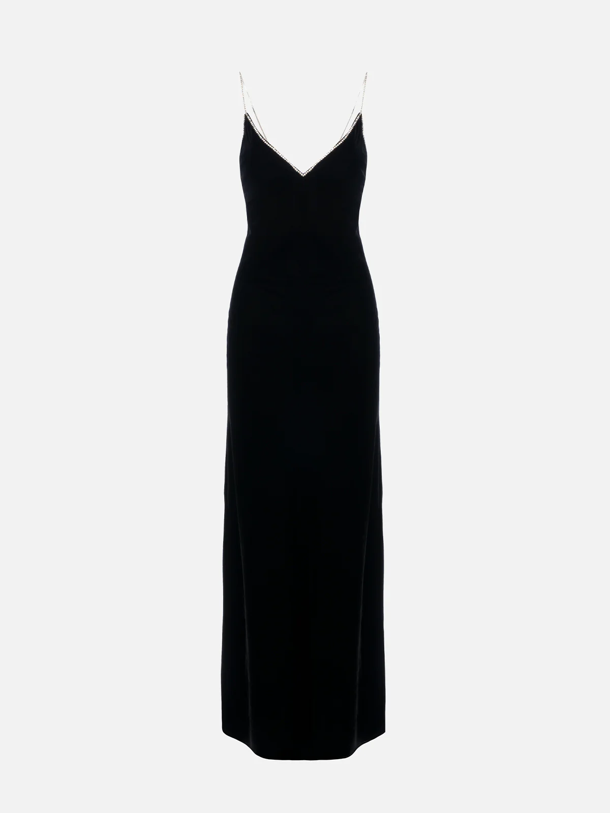 Abito sottoveste in velluto nero da donna Eydis