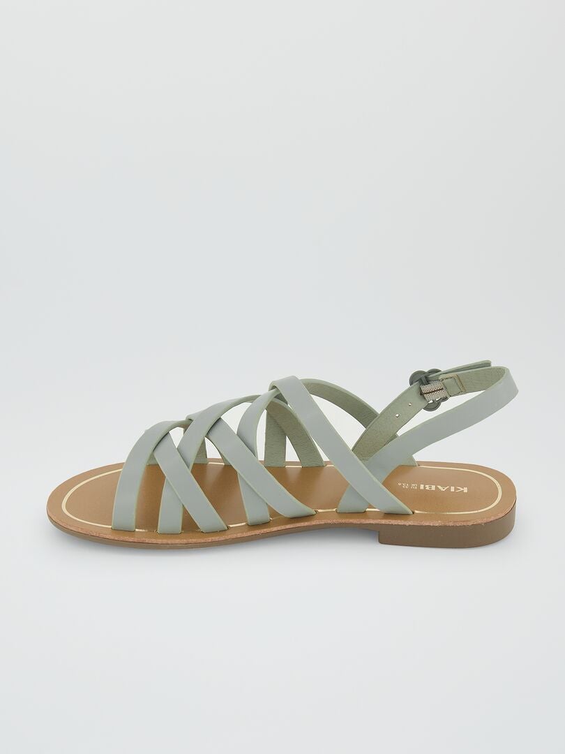 Sandalias con tiras - VERDES