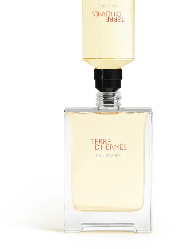 HERMÈS Terre d'Hermès Eau Givrée água perfumada garrafa recarregável masculina