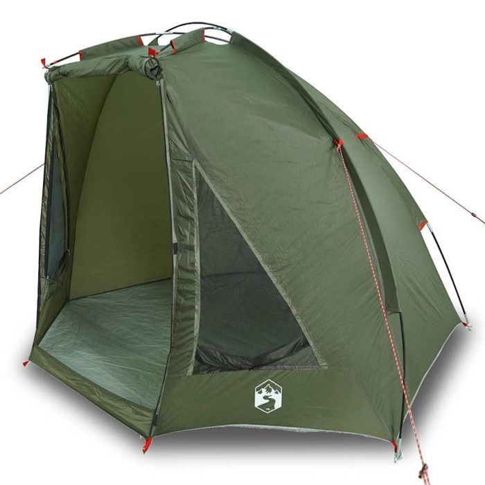 Tienda de pesca impermeable vidaXL color verde oliva 4009479