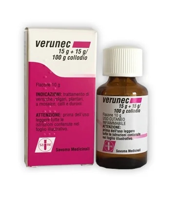 Verunec Fles 15 g + 15 g/100 g 10 g Wratten