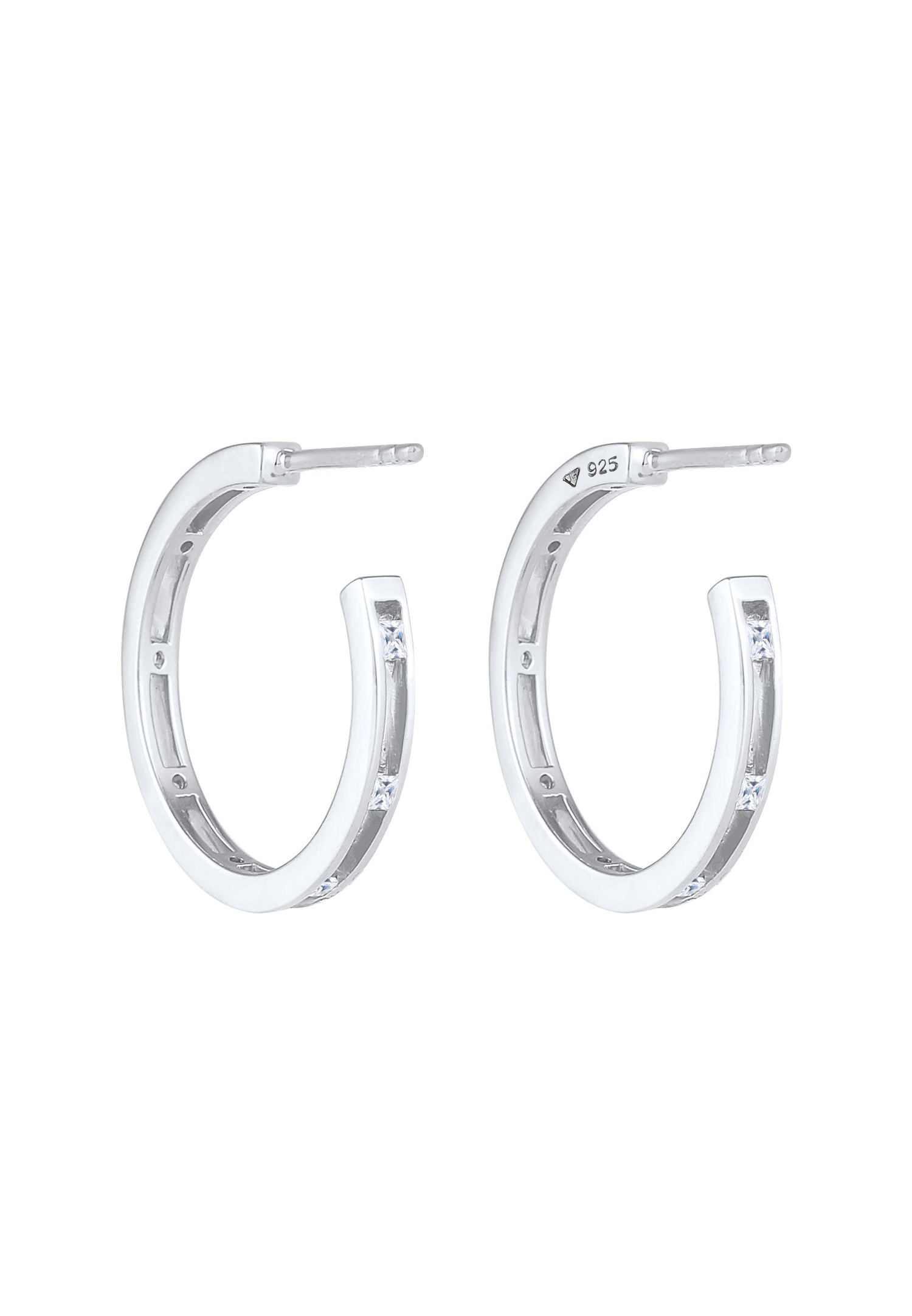 Elli Les dames créoles se branchent sur la tendance classique avec une pierre précieuse de zircone en argent sterling 925 plaqué or