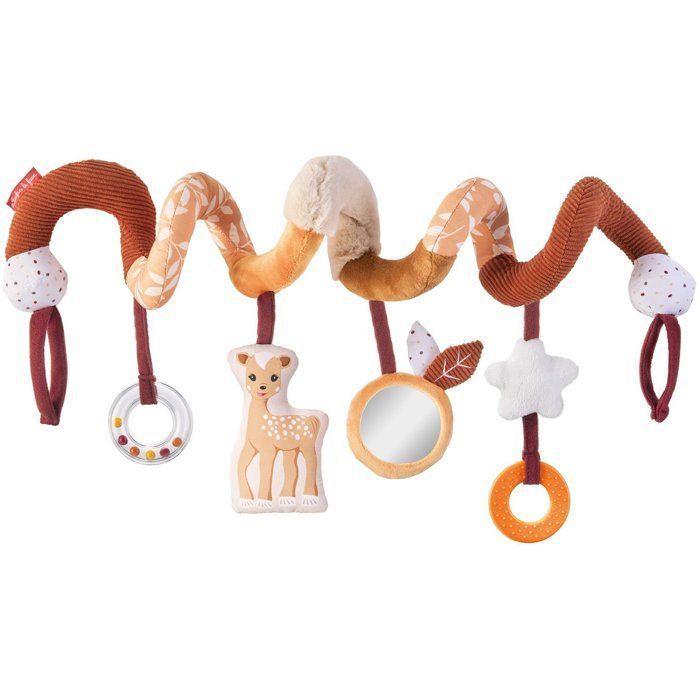 Ábaco espiral - Sophie, a Girafa - Fanfan, o Corça - 100% têxtil - Multiatividades
