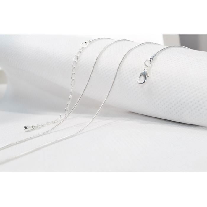 Chaîne de Cou - Femme - Maille  - Serpent - 120 cm - Maille 2mm - Acier - Inoxydable - Bola