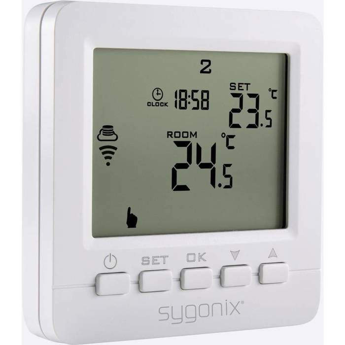 Kabelloser Thermostat – SYGONIX – SY-4500820 – Programmierbar – 1 Stück – Smart-Gerät