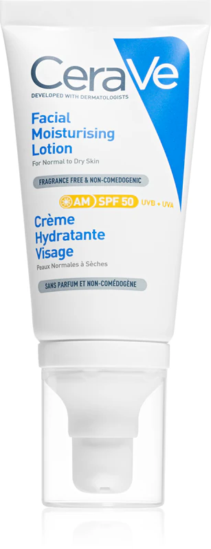 Loção Hidratante Facial CeraVe FPS 50