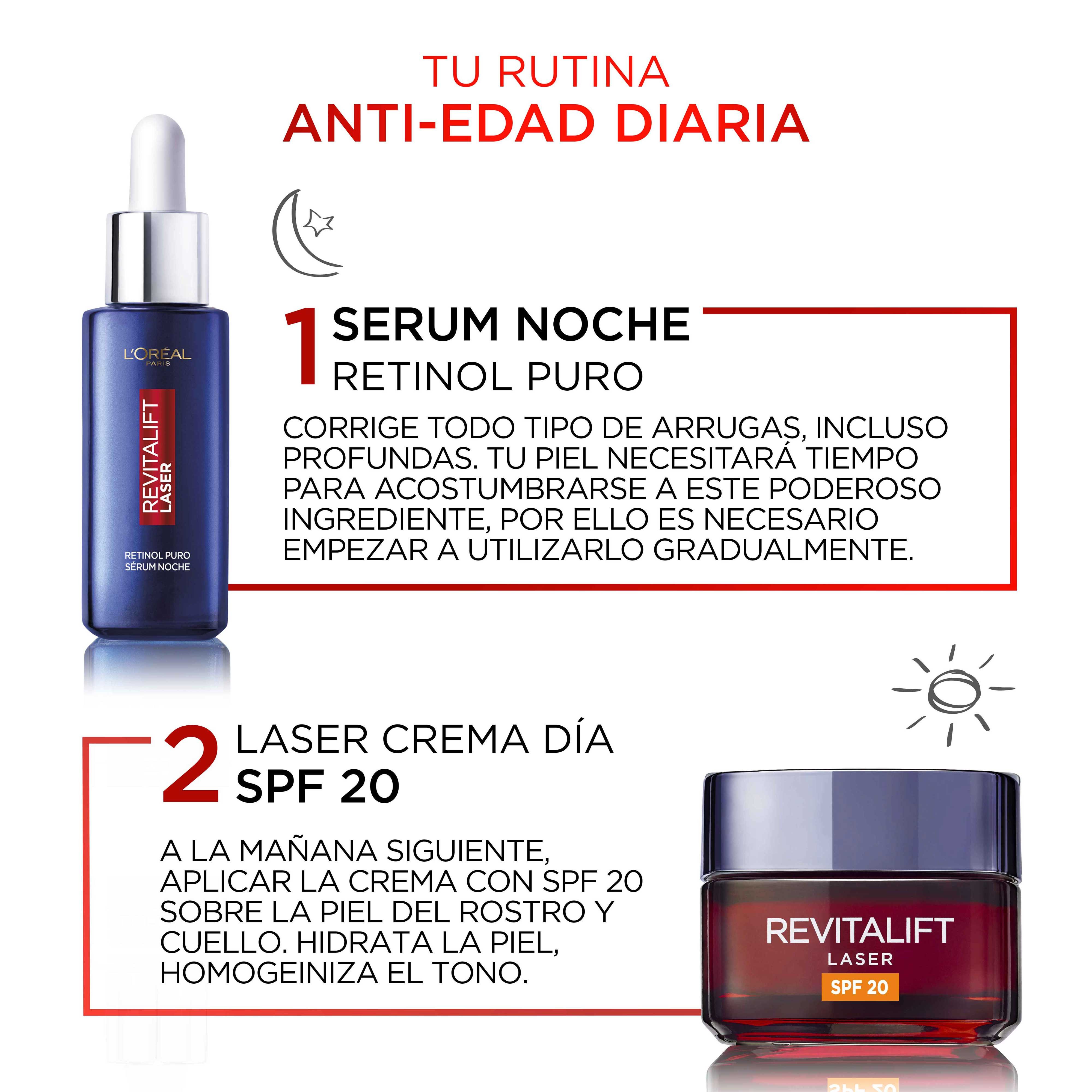 Revitalift Laser Pure Retinol noćni serum za duboke bore Kreme protiv bora i starenja