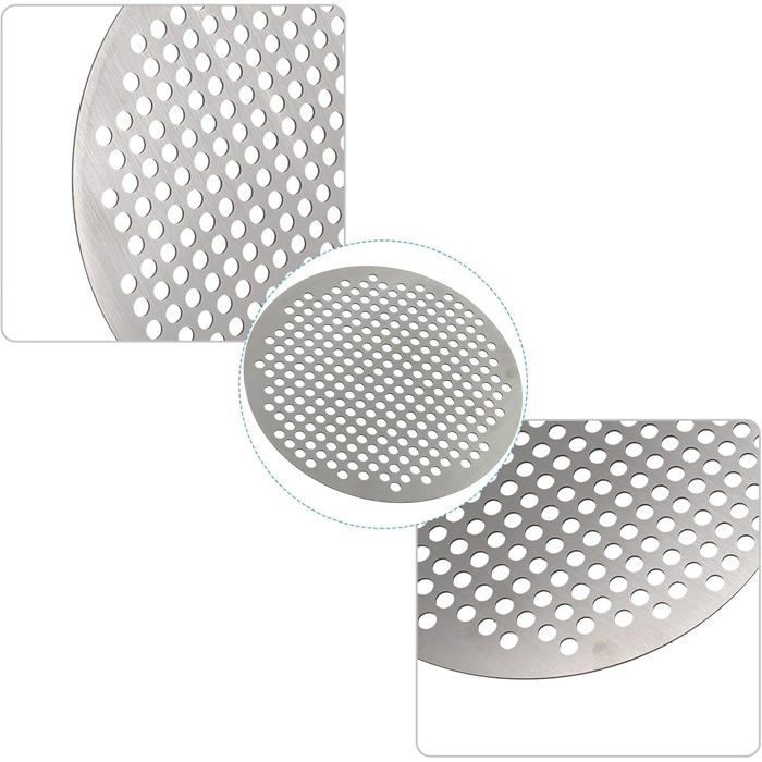 Filtre à cheveux pour bonde de douche en acier inoxydable, couvercle de bonde de douche rond, acier inoxydable (15 cm)