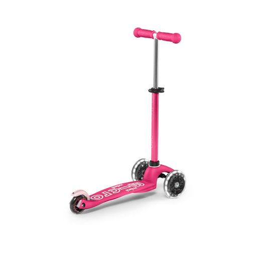  Mini trottinette Micro Deluxe rose à LED