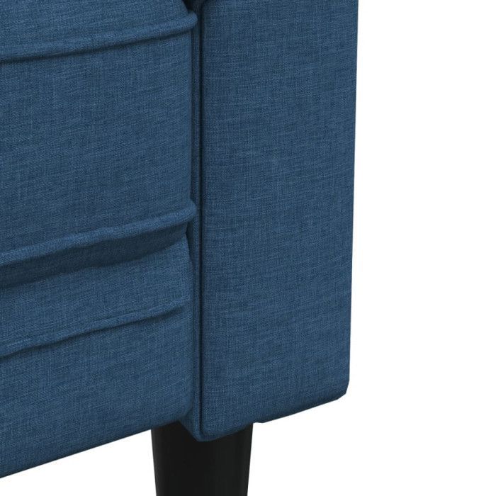 vidaXL Ensemble de canapés 2 pcs bleu tissu, canapé, siège de canapé, canapé relax, canapé confort, fauteuil de télévision 3209206